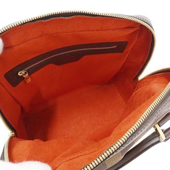 Louis Vuitton Bag Women's Brand Handbag Damier Canvas Brera Ebène Brown N51150 - Picture 5 of 9